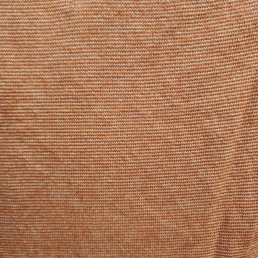 Banana Republic Heather Orange Silk Cotton Blend Short Sleeve Polo Shirt Size XL